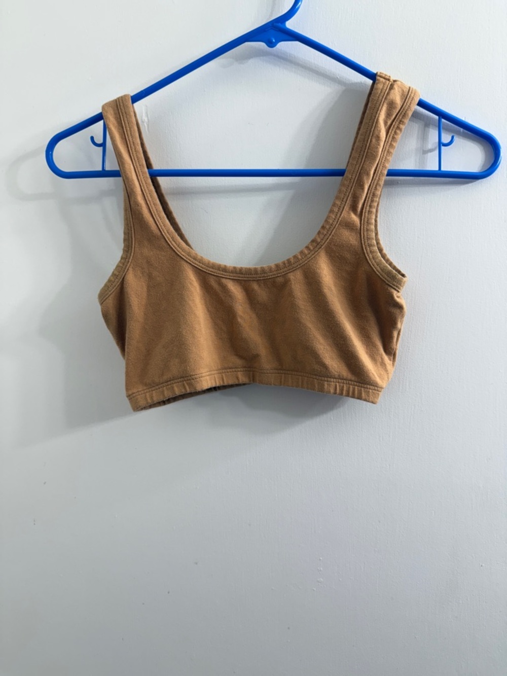 ARQ Cotton Tank Bralette in Caramel